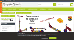 Desktop Screenshot of gyereksportszer.hu